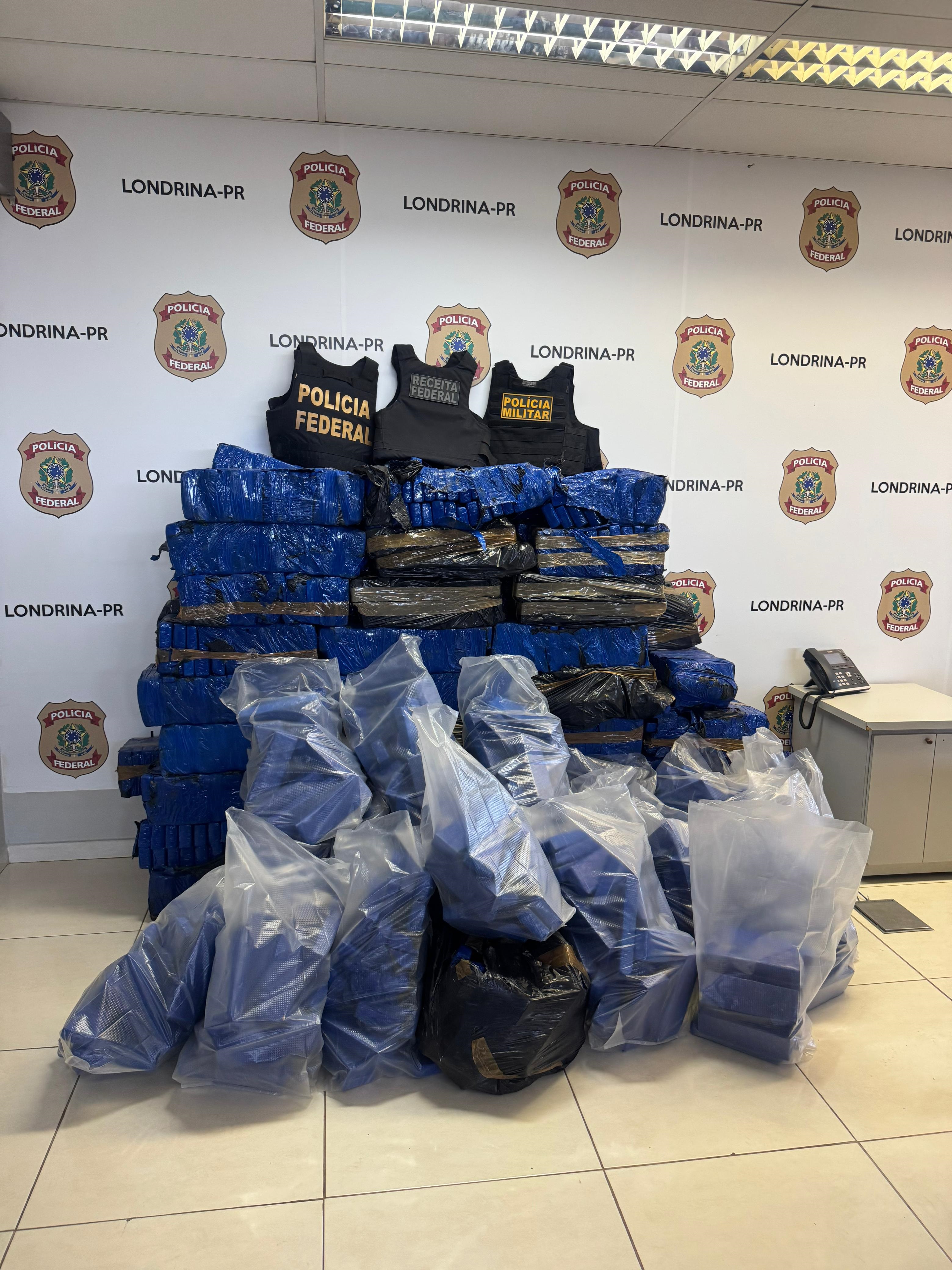 PMPR apreende mais de 1,4 tonelada de maconha em Cambé
