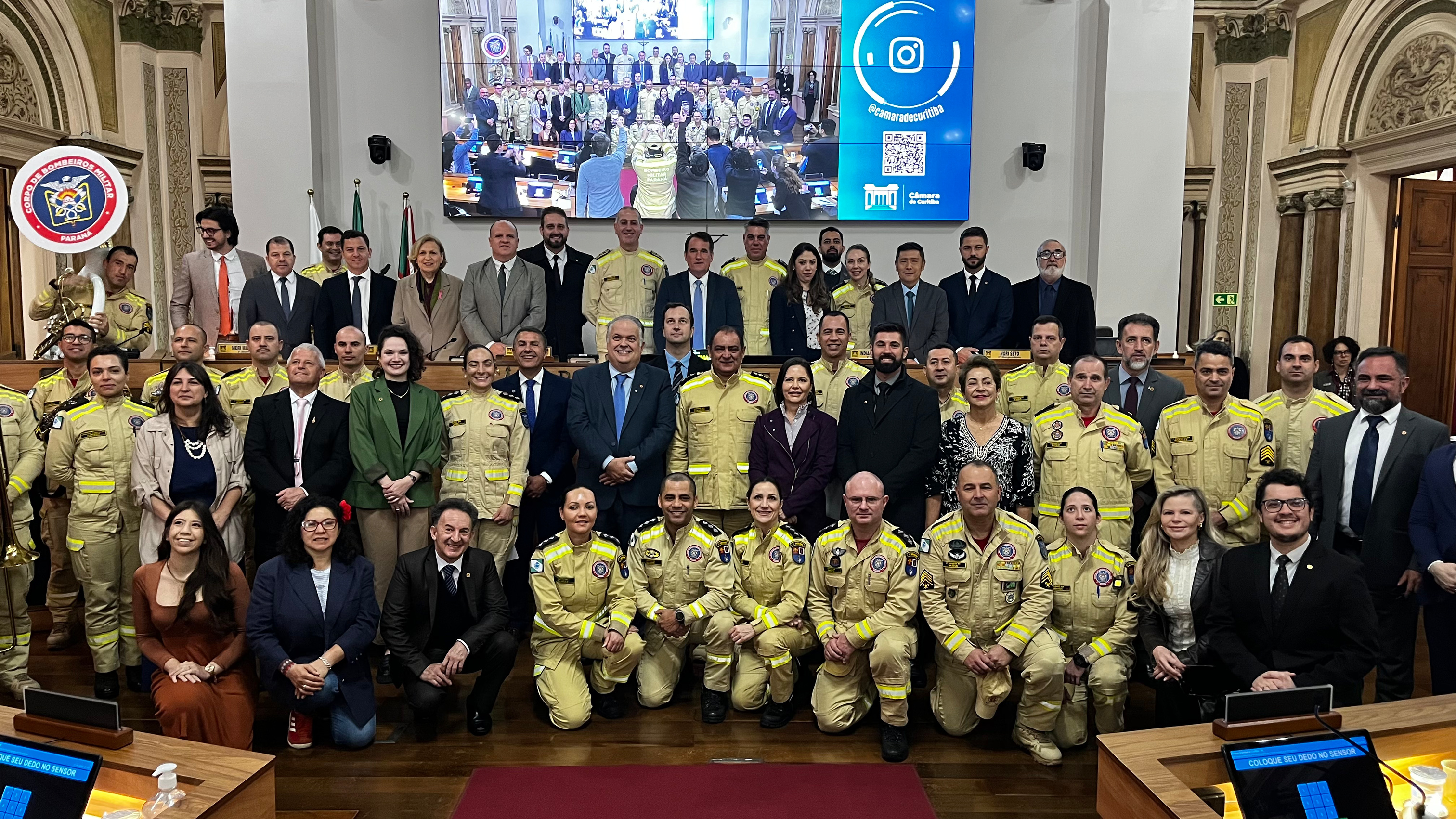 Corpo de Bombeiros Militar do Paraná é homenageado na Câmara Municipal de Curitiba pelos 113 anos de história