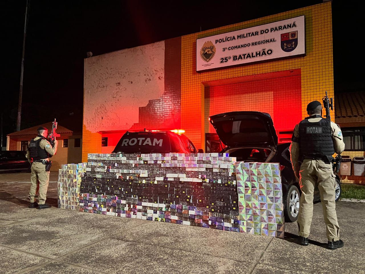 PMPR apreende cigarros eletrônicos contrabandeados em Cafézal do Sul