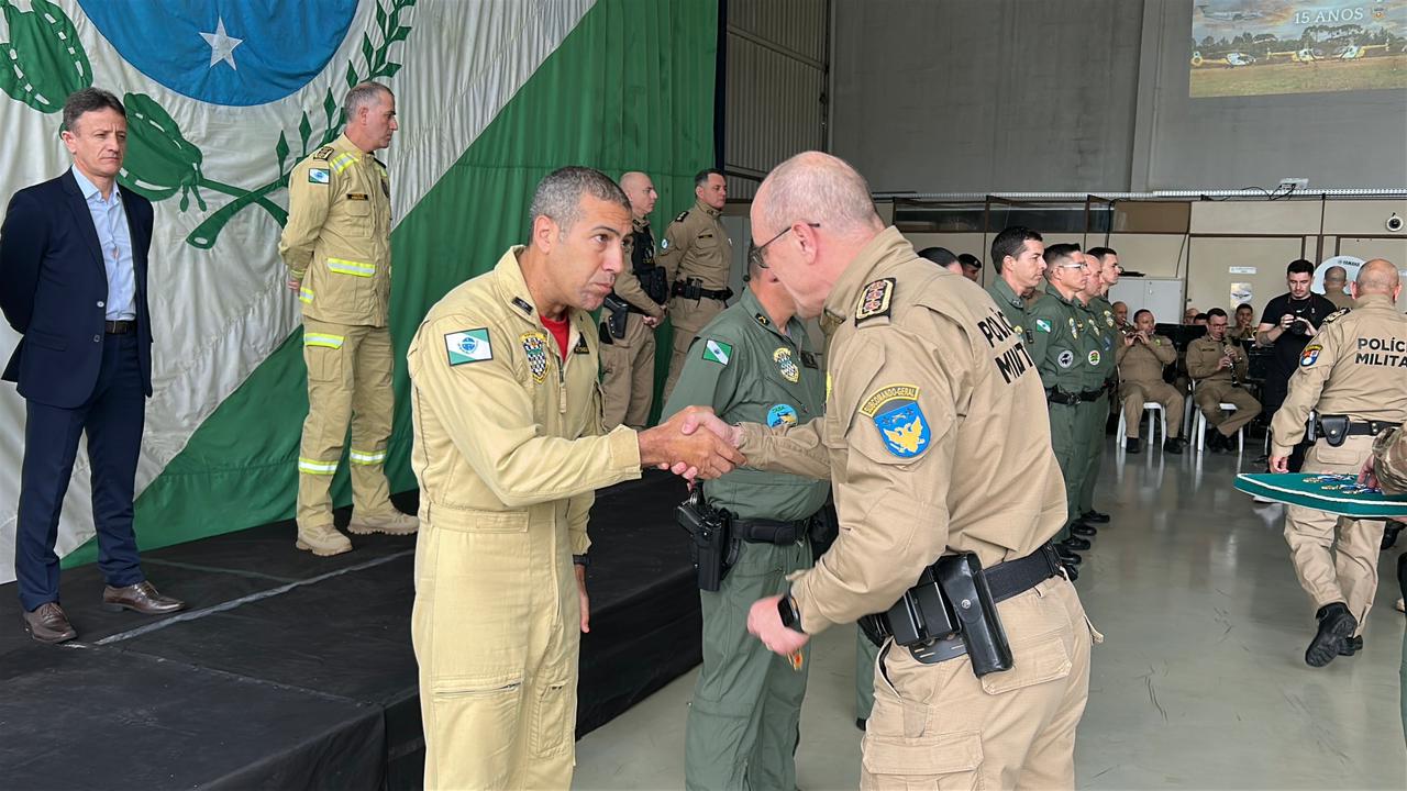 Batalhão de Operações Aéreas da PMPR celebra 15 anos de operação