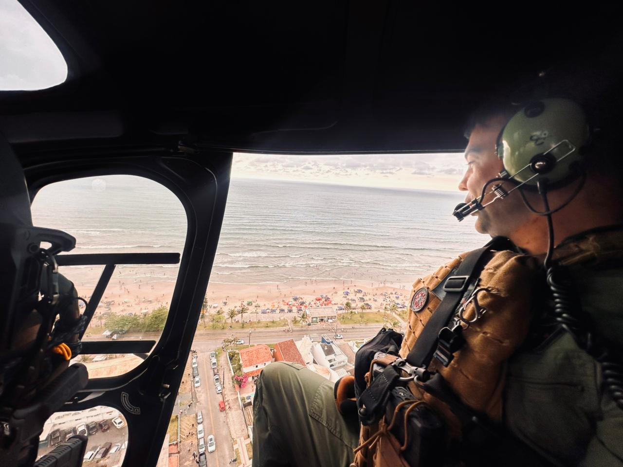 PCPR faz voos de polícia judiciária no Litoral do Estado durante o Verão Maior Paraná
