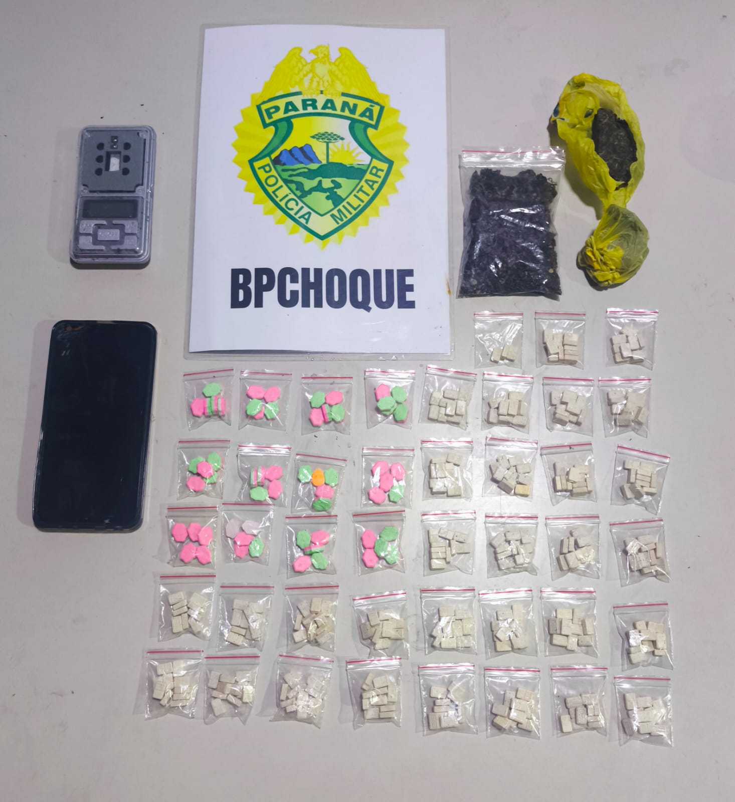 PMPR apreende 360 comprimidos de ecstasy em Guaratuba