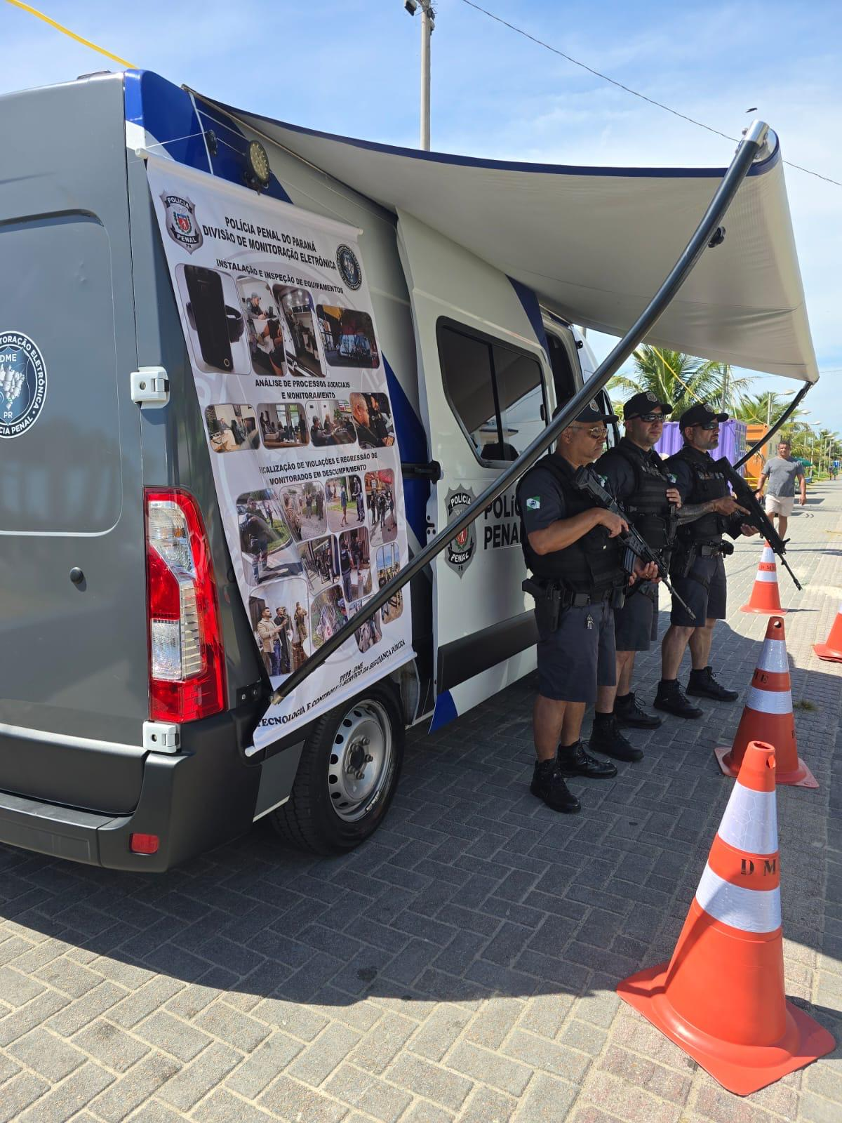 Polícia Penal reforça monitoração eletrônica e ações preventivas da Lei Maria da Penha no Verão Maior Paraná