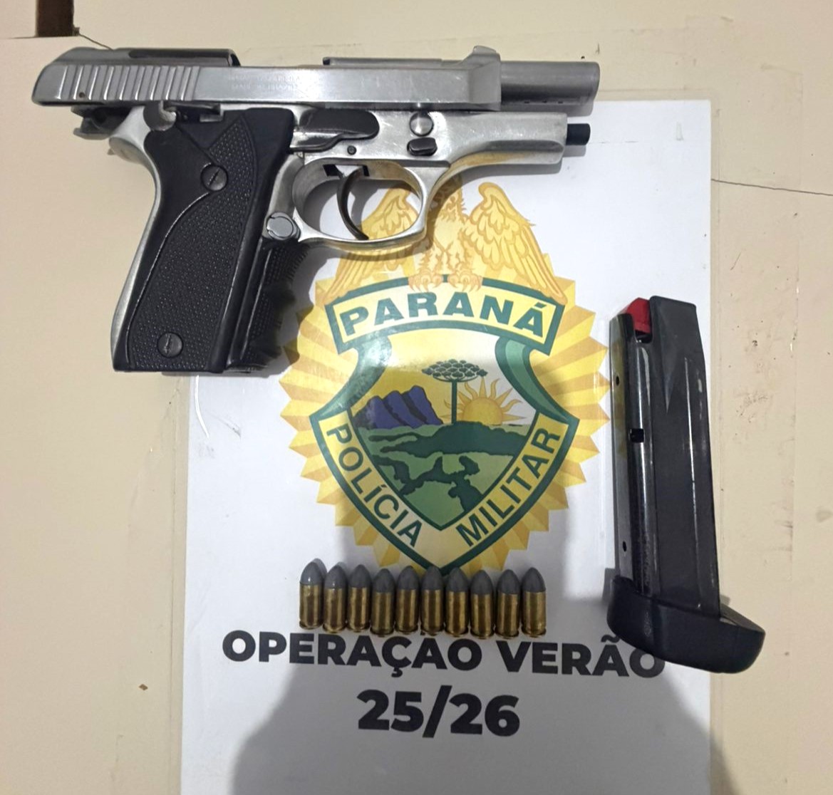 PMPR prende condutor por embriaguez, posse de drogas e de arma de fogo após acidente de trânsito em Guaratuba