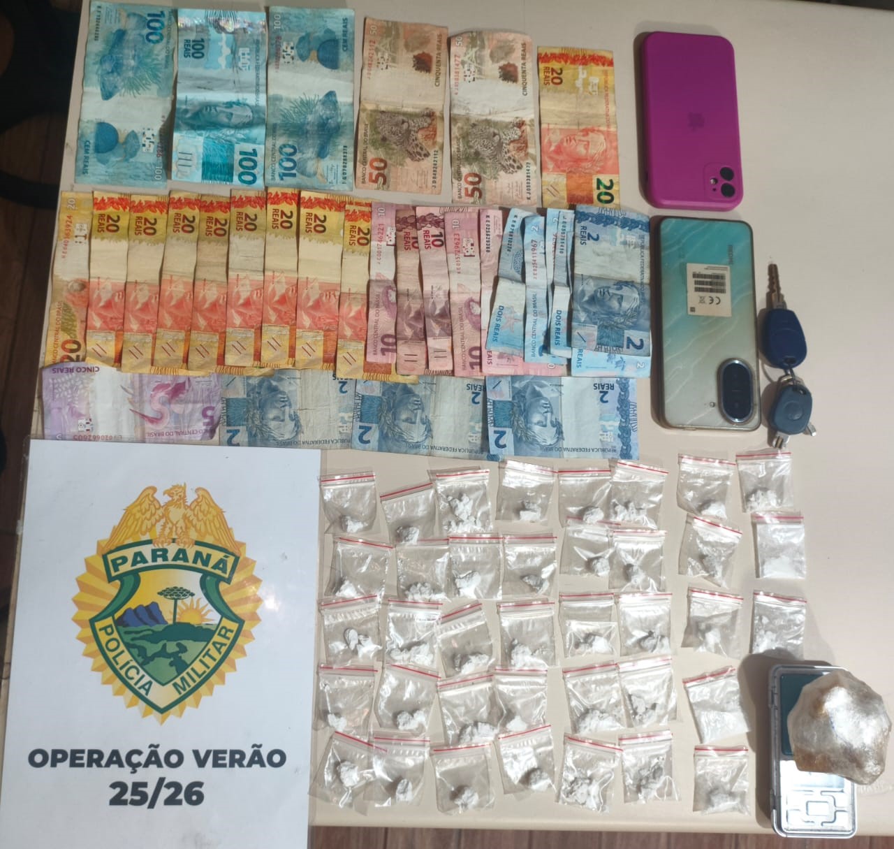 PMPR prende casal por tráfico de drogas em Pontal do Paraná