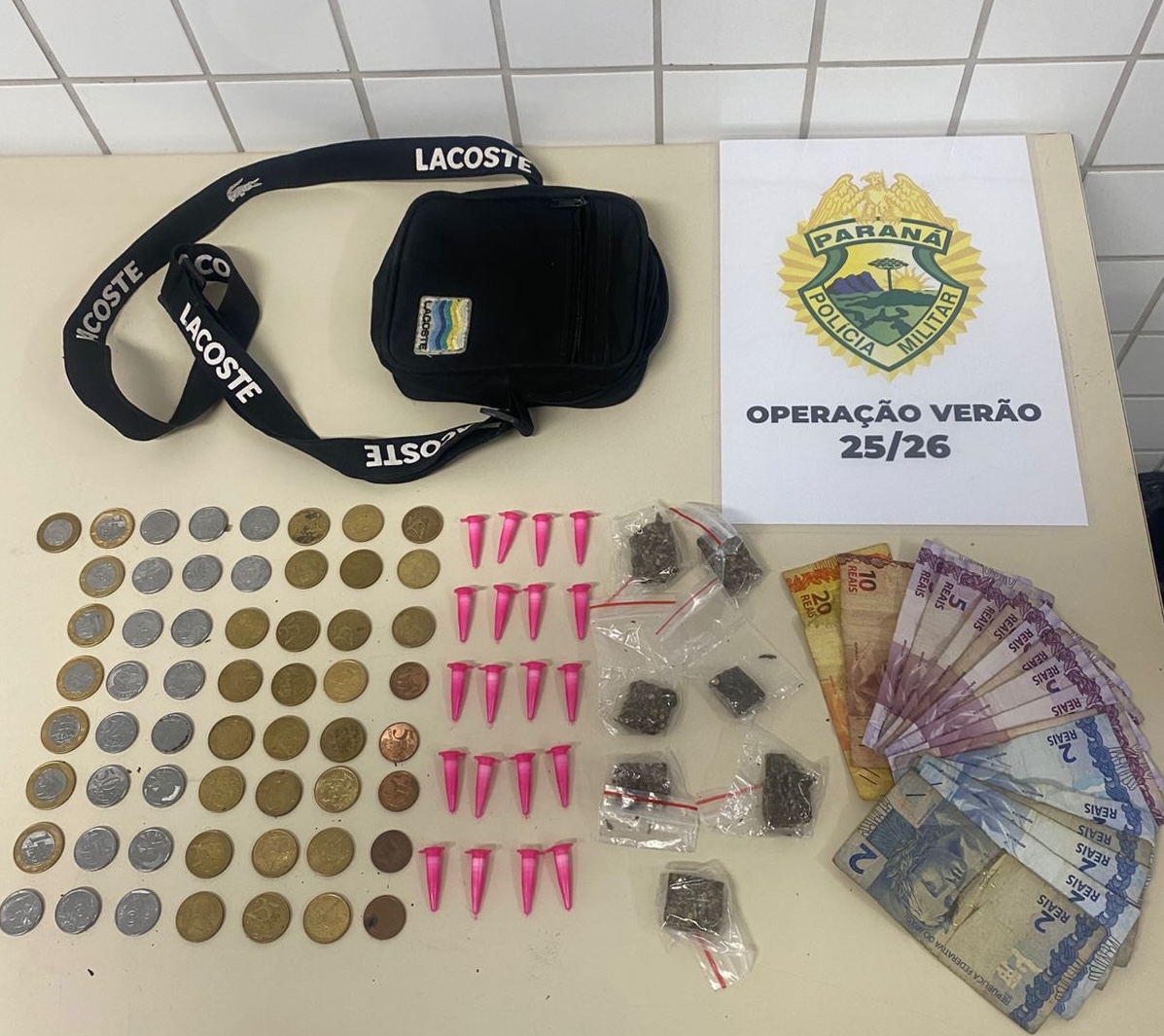 PMPR apreende drogas durante patrulhamento em Matinhos