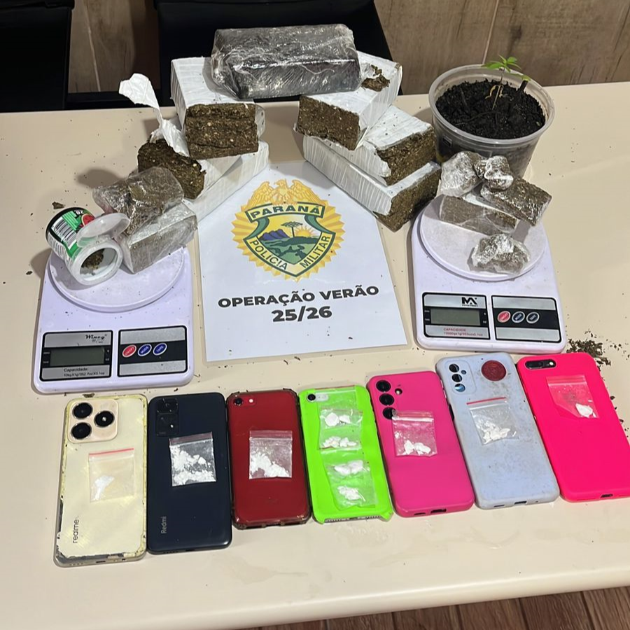 PMPR desarticula ponto de tráfico de drogas em Pontal do Paraná