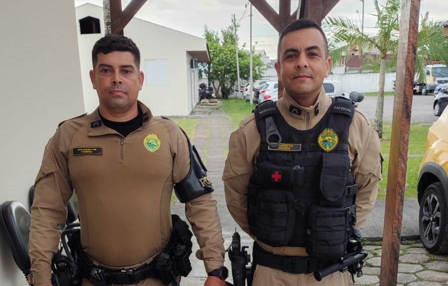 Patrulha Rural da PMPR resgata família arrastada por 