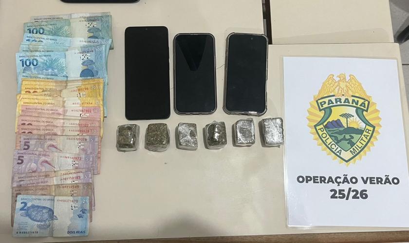 PMPR prende casal suspeito por tráfico de drogas em Guaratuba