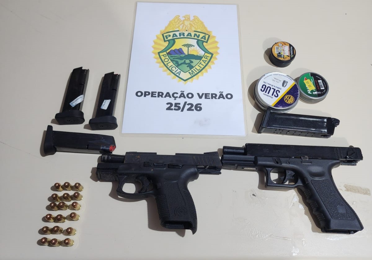 PMPR recupera arma de fogo furtada em Pontal do Paraná