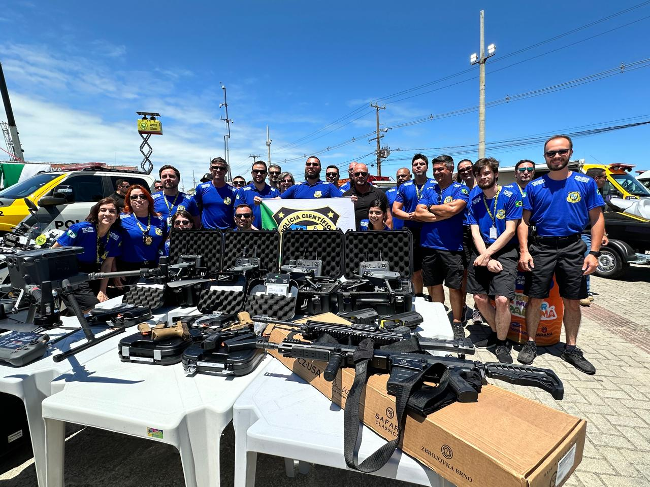 Polícia Científica do Paraná recebe armamento de ponta pela primeira fez na história