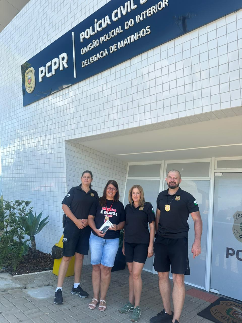 PCPR recupera e restitui celular furtado em Matinhos
