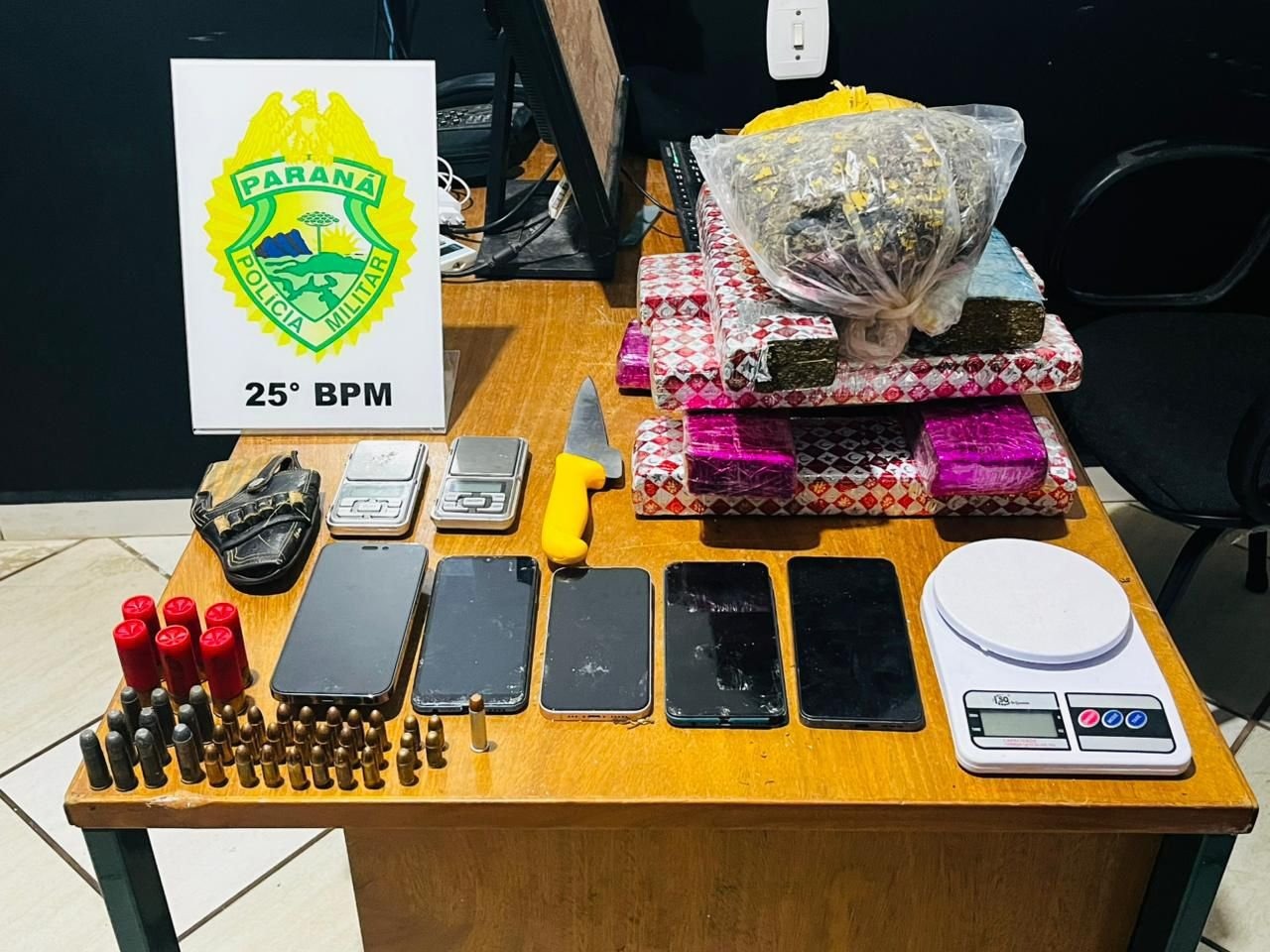 PMPR apreende droga, munições e constata maus-tratos a animais em Umuarama