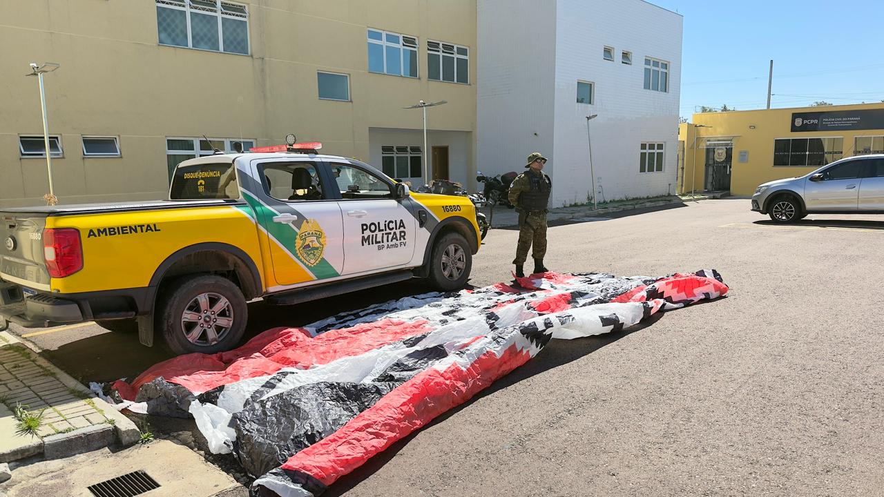 PMPR detém três homens e apreende balão próximo ao Aeroporto Afonso Pena