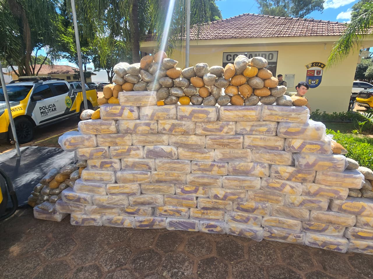 PMPR apreende mais de 1 tonelada de maconha em Planaltina