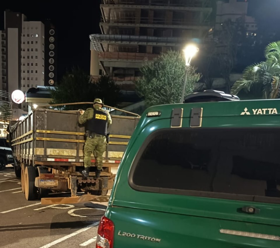 PMPR apreende quase 12 toneladas de baterias e detém motorista por crime ambiental em Vitorino