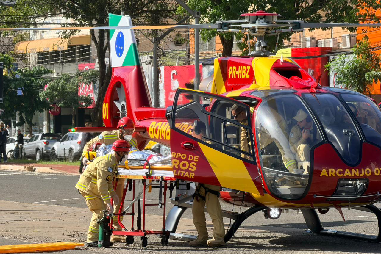 Maio Amarelo: forças de segurança realizam simulado de sinistro de trânsito em Maringá