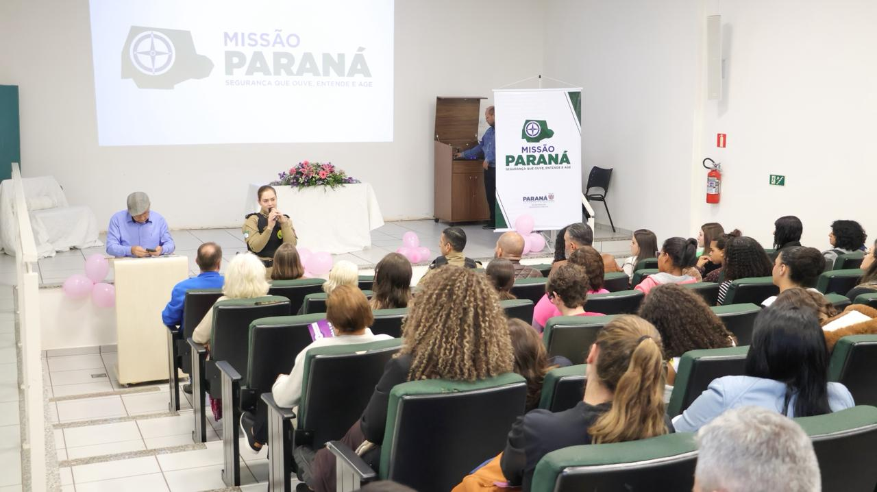 Mandaguaçu e Paiçandu recebem ações da Missão Paraná VII com foco na prevenção à violência contra a mulher