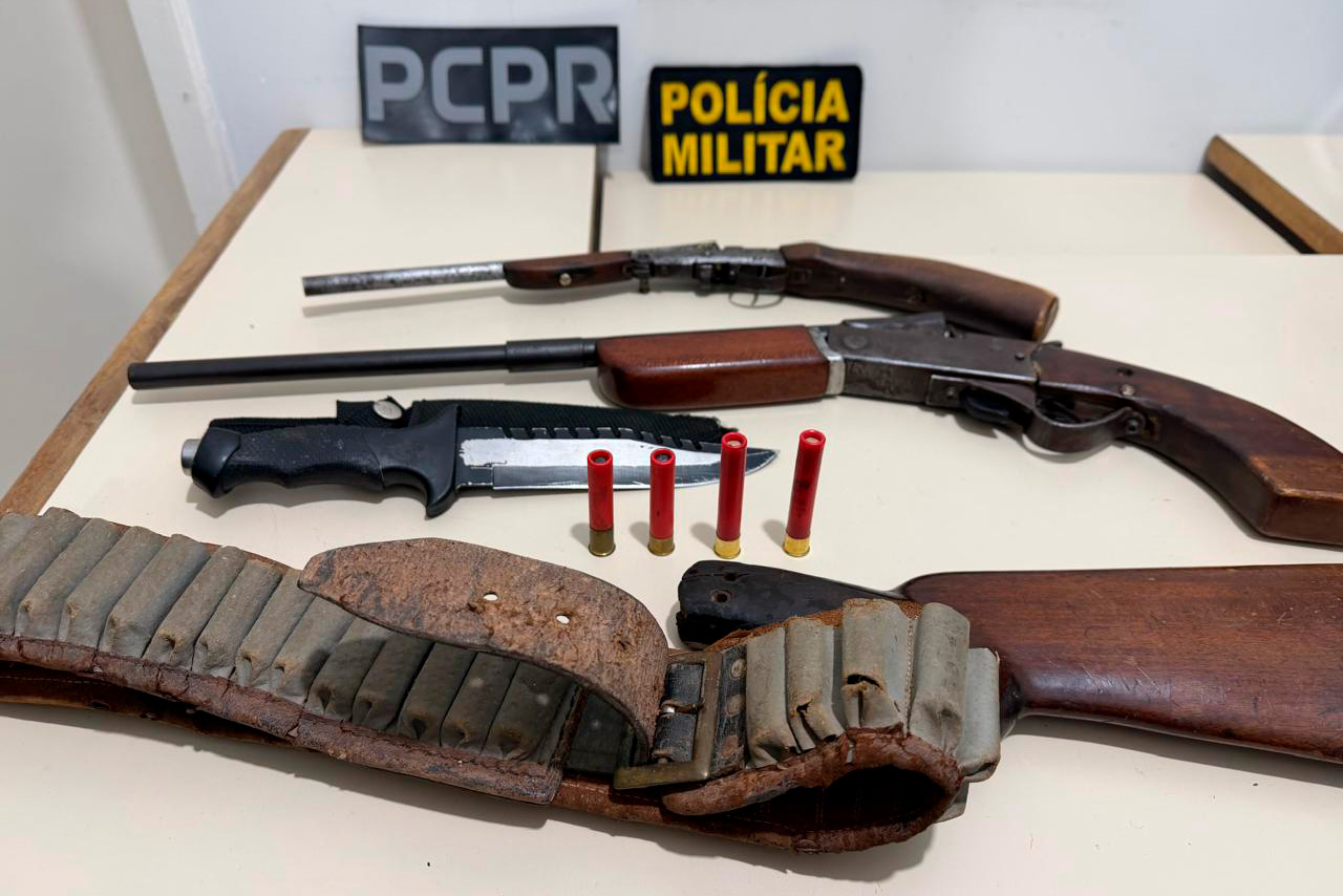 PCPR prende seis e apreende arsenal durante operação contra comércio ilegal de armas