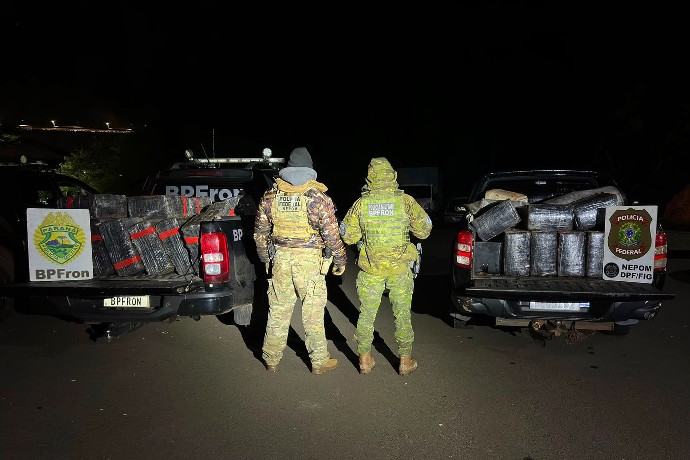 PMPR apreende 1,6 tonelada de maconha; prejuízo ao crime passa de R$ 3,3 milhões