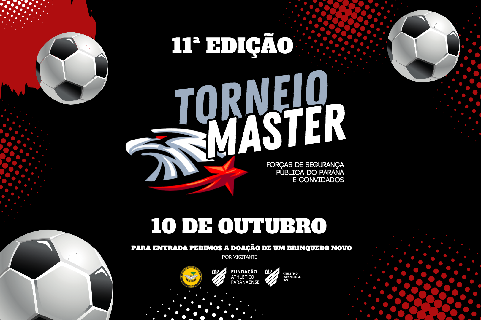 Torneio Master reúne forças de segurança em Curitiba com ação solidária