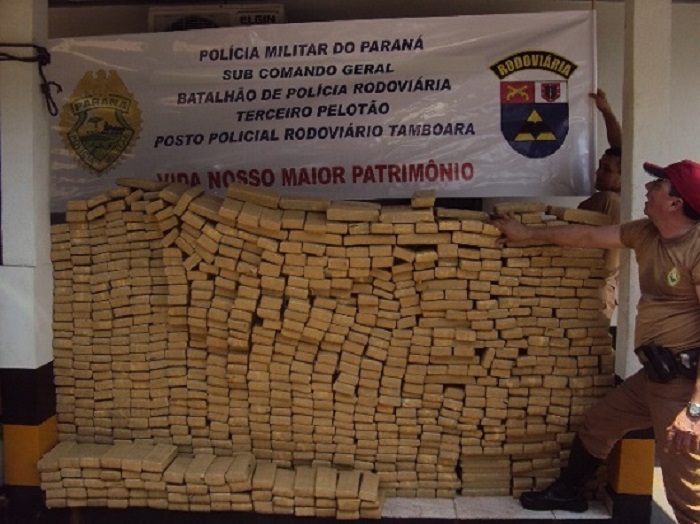 Carro com mais de 600 quilos de maconha é apreendido pela PM no Noroeste do estado