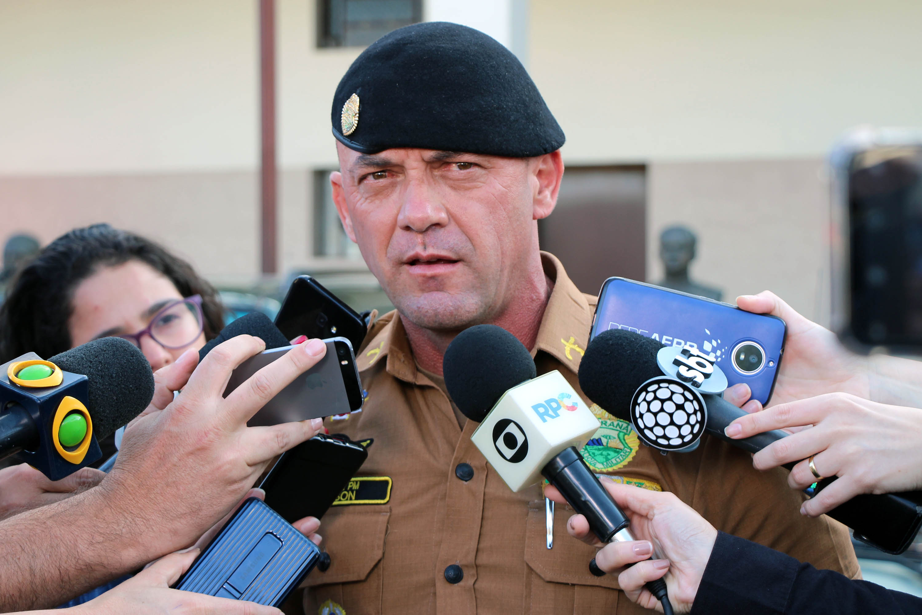 Curitiba, 30 de setembro de 2019.  Coletiva de Imprensa - Roubo a Banco no Tatuquara