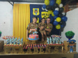Policiais militares fazem surpresa durante aniversário em Cianorte, no Noroeste do estado