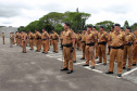  No Dia da Bandeira, PM faz cerimônia com a incineração da Bandeira Nacional em São José dos Pinhais 