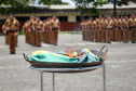  No Dia da Bandeira, PM faz cerimônia com a incineração da Bandeira Nacional em São José dos Pinhais 