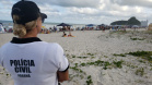 PCPR orienta banhistas a ficarem atentos com pertences na areia da praia
