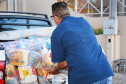 Policiais militares do COPOM de Londrina arrecadam alimentos para famílias carentes