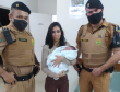 Policiais militares salvam vida de bebê engasgado em Cianorte, no noroeste do Paraná