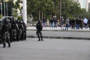 Esquema de segurança da Polícia Militar garante manistestações pacíficas neste domingo