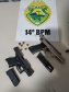  PM apreende 250 quilos de maconha e duas armas de fogo no Oeste do estado 