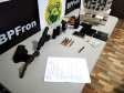 Durante a operação Hórus, BPFron apreende três armas de fogo e mais de 220 quilos de maconha e haxixe