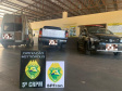 BPFron apreende carros e 9 mil de pacotes de cigarro contrabandeado do Paraguai em Terra Roxa (PR)
