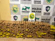 No Oeste do estado, PM apreende quase meia tonelada de maconha em situações distintas