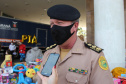 Polícia Militar doa quase 500 brinquedos a campanha Paraná Piá do Governo do Estado