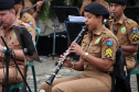 Banda de Música da PM faz apresentação em comemoração ao Dia do Professor em Curitiba