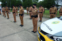 Policiais militares são homenageados durante solenidade em comemoração aos 52 anos do 13º Batalhão em Curitiba