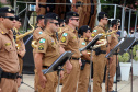 Policiais militares são homenageados durante solenidade em comemoração aos 52 anos do 13º Batalhão em Curitiba