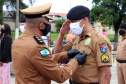 Policiais militares são homenageados durante solenidade em comemoração aos 52 anos do 13º Batalhão em Curitiba