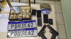  PM apreende dois simulacros de arma de fogo, pés de maconha e 101 gramas de haxixe no Sudeste do estado 