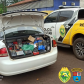 BPRv apreende carro carregado com cigarros eletrônicos, essências e acessórios contrabandeados