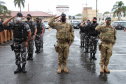 Polícia Militar comemora o Dia da Bandeira Nacional em todo o Paraná