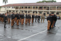 Polícia Militar comemora o Dia da Bandeira Nacional em todo o Paraná