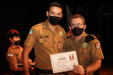 Batalhão da PM em Curitiba comemora oito anos de criação com entrega de medalhas e troca de Comando