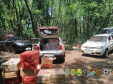 Em Guaíra, BPFron e PF apreendem cinco veículos e encontraram depósito de cigarros contrabandeados durante a Operação Hórus