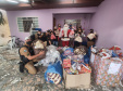 Natal Itinerante da Polícia Militar distribui mais de 4,5 mil brinquedos em bairros carentes de Curitiba